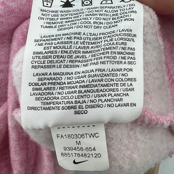 Nike XS Pink Short Sleeve Crop Baby Tee Sweatshirt Sweater - Picture 10 of 10